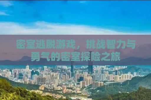 密室逃脱游戏，挑战智力与勇气的密室探险之旅