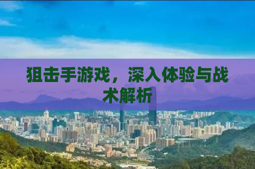 狙击手游戏，深入体验与战术解析