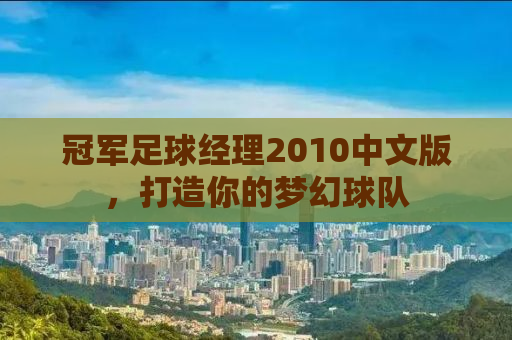 冠军足球经理2010中文版，打造你的梦幻球队