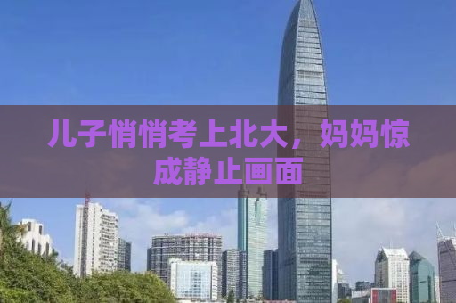儿子悄悄考上北大，妈妈惊成静止画面