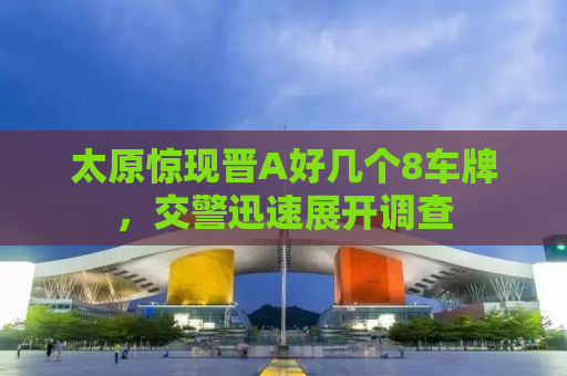 太原惊现晋A好几个8车牌，交警迅速展开调查