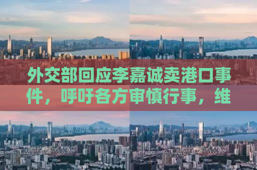 外交部回应李嘉诚卖港口事件，呼吁各方审慎行事，维护全球供应链稳定