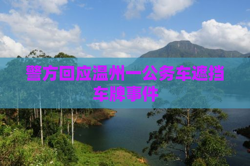 警方回应温州一公务车遮挡车牌事件