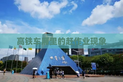 高铁车厢里的赶作业现象