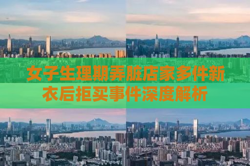 女子生理期弄脏店家多件新衣后拒买事件深度解析