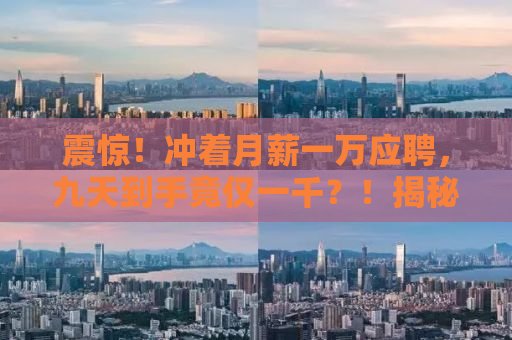 震惊！冲着月薪一万应聘，九天到手竟仅一千？！揭秘背后的真相