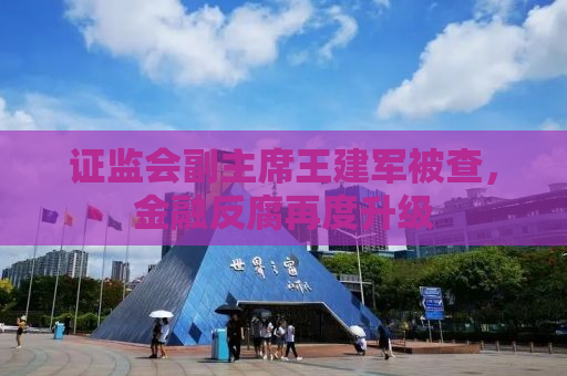 证监会副主席王建军被查，金融反腐再度升级