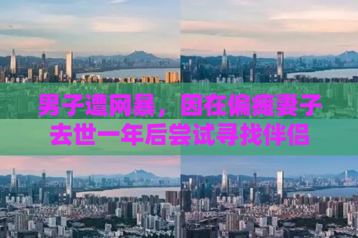 男子遭网暴，因在偏瘫妻子去世一年后尝试寻找伴侣